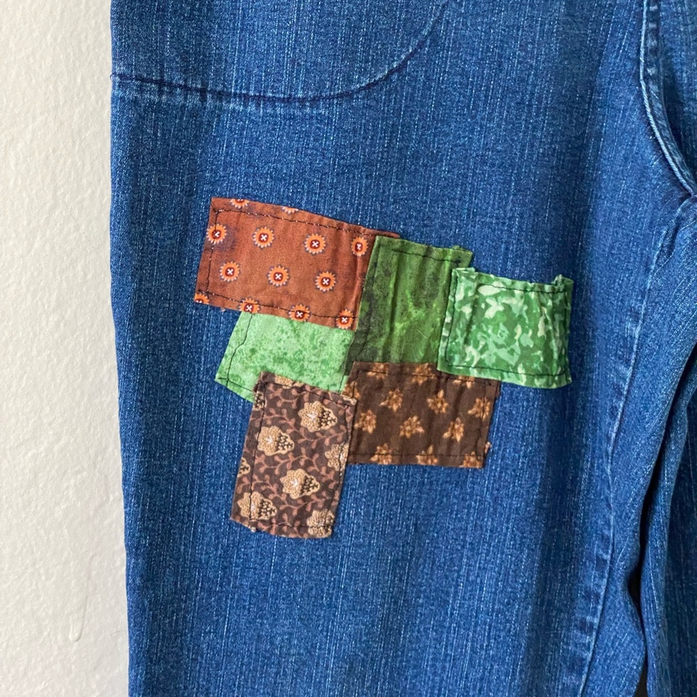 Croft & Barrow Boho Patchwork Pull On Stretch Den… - image 7